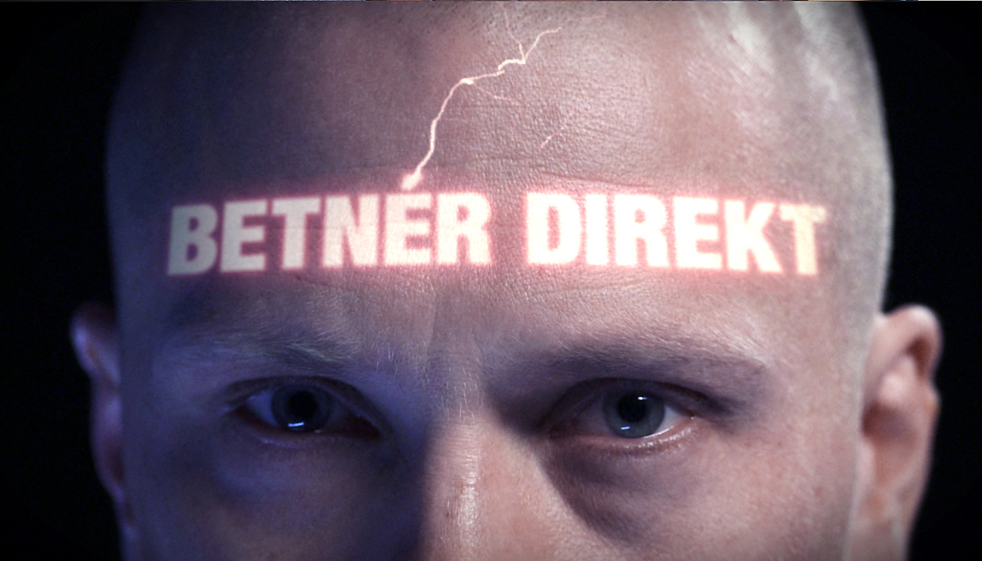Betner Direkt, still frame from the title sequence for a talk show at channel 5